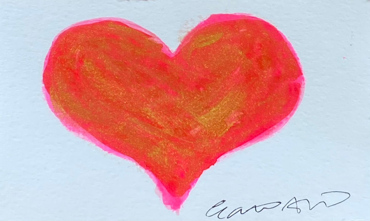 Alluring - mini heart on paper (3x4.5)