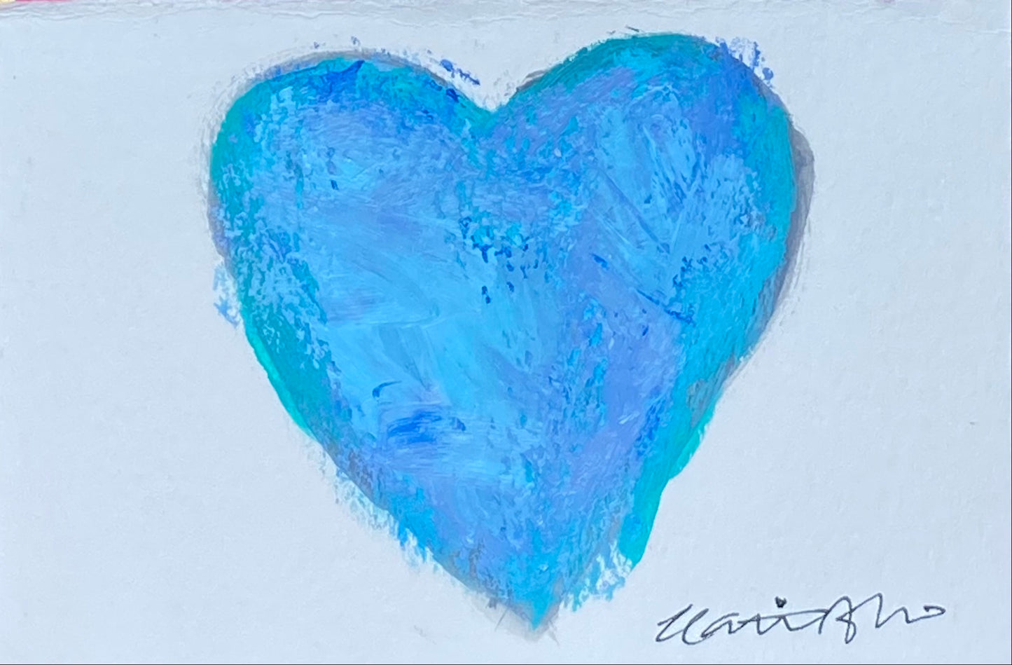 Ocean Waves - mini heart (SOLD)