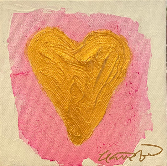 Tiny Heart of Gold (6x6x1.5) (SOLD)