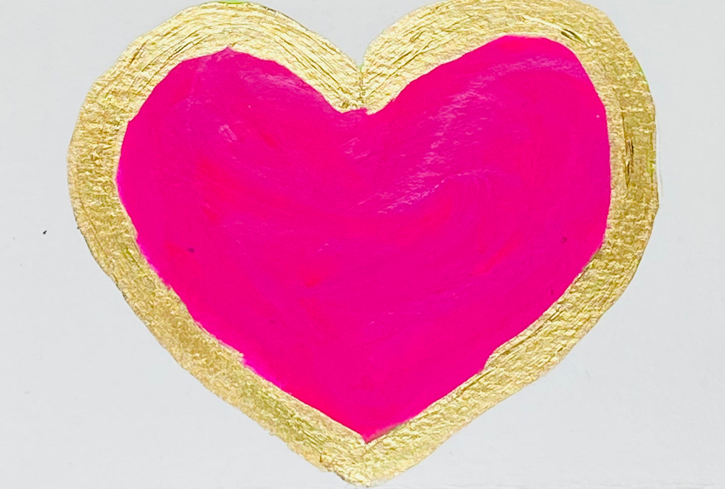 Joyful - mini heart on paper (3x4.5)