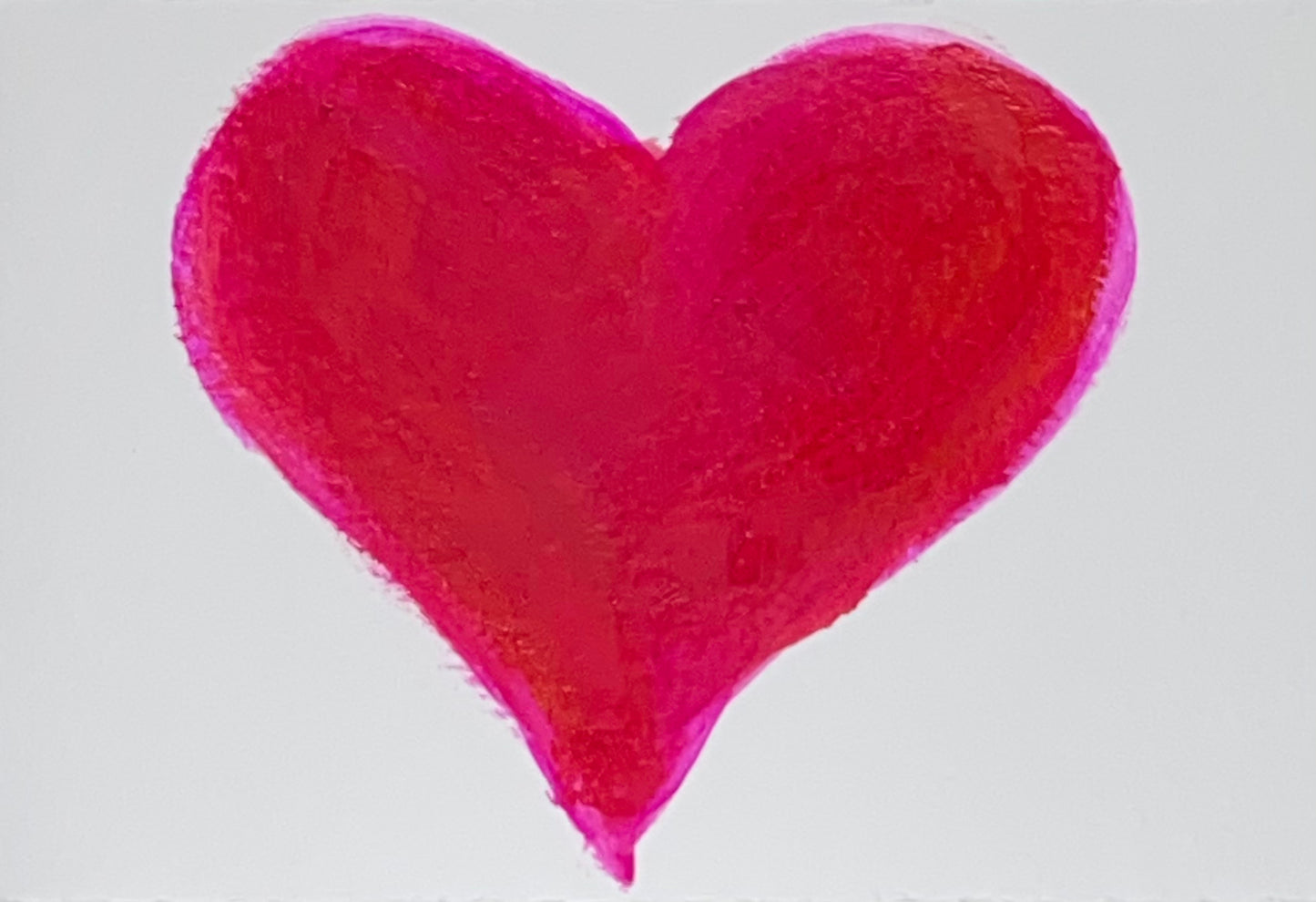 Sweetie - mini heart on paper (3x4.5)
