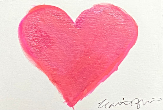 Heartfelt - mini heart on paper (3x4.5)